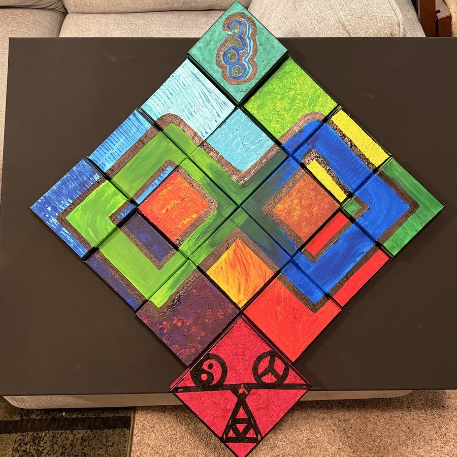 Audio Art Vol. 2 cover, an original painting by A-Hop